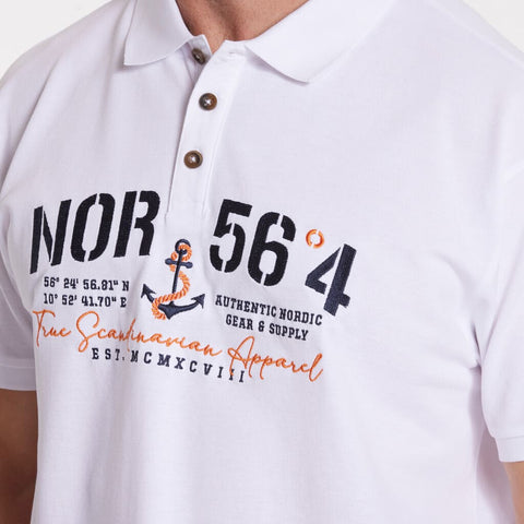 North 56°4 Polo Shirt mit Print
