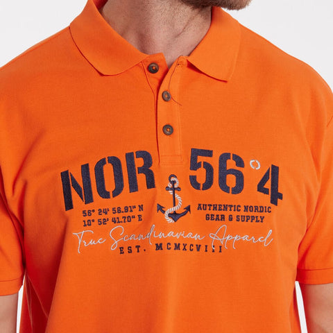 North 56°4 Polo Shirt mit Print