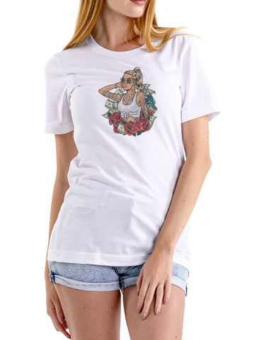 T-Shirt Girl with Sunglass