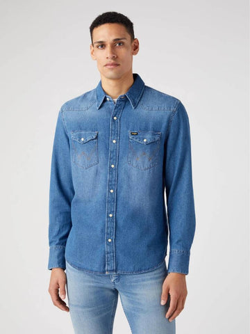 Wrangler Hemd 27MW ICON Mid Stone Wrangler Hemd 27MW ICON Mid Stone