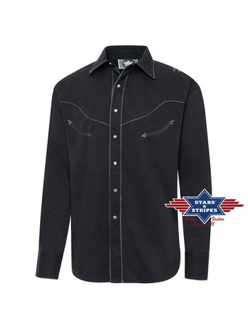 Stars & Stripes Black Eagle Western Hemd - Salathé Jeans & Army Shop AG Stars & Stripes Black Eagle Western Hemd - Salathé Jeans & Army Shop AG