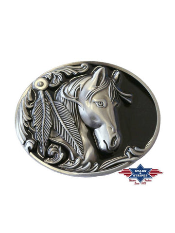 Stars & Stripes Buckle Pferdeemblem - Salathé Jeans & Army Shop AG Stars & Stripes Buckle Pferdeemblem - Salathé Jeans & Army Shop AG