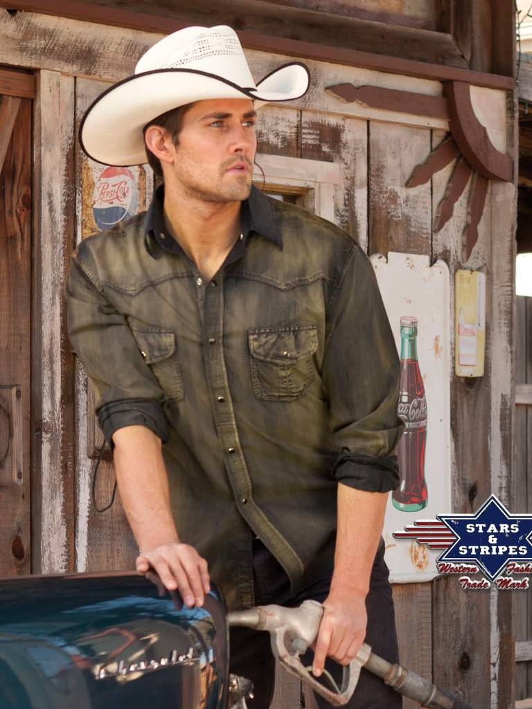 Stars & Stripes Dave Western Hemd - Salathé Jeans & Army Shop AG Stars & Stripes Dave Western Hemd - Salathé Jeans & Army Shop AG