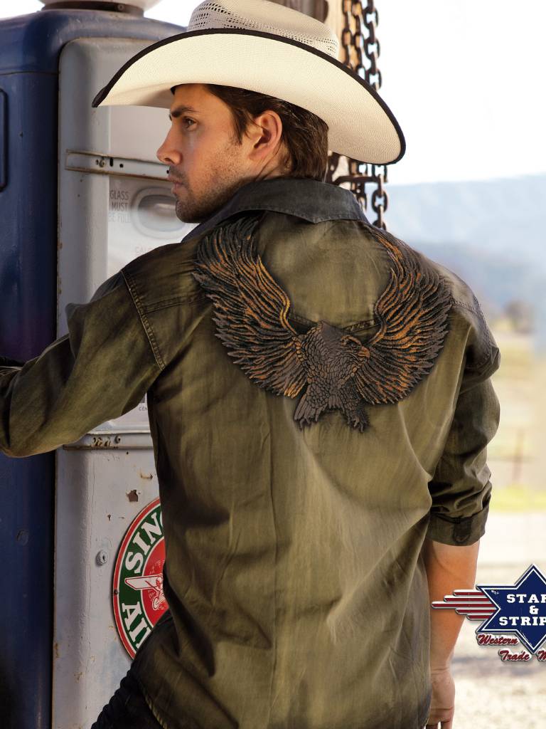 Stars & Stripes Dave Western Hemd - Salathé Jeans & Army Shop AG Stars & Stripes Dave Western Hemd - Salathé Jeans & Army Shop AG