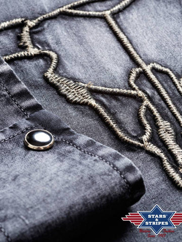 Stars & Stripes Enzo Western Hemd - Salathé Jeans & Army Shop AG Stars & Stripes Enzo Western Hemd - Salathé Jeans & Army Shop AG