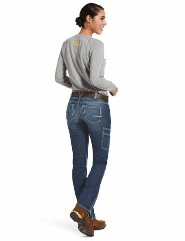 Ariat Women Rebar Straight Leg Jeans Riveter