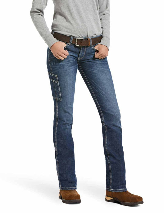 Ariat Women Rebar Straight Leg Jeans Riveter