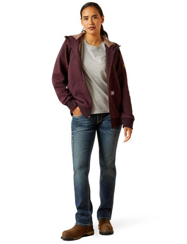 Ariat Women Rebar All-Weather Sherpa Full Zip Fudge