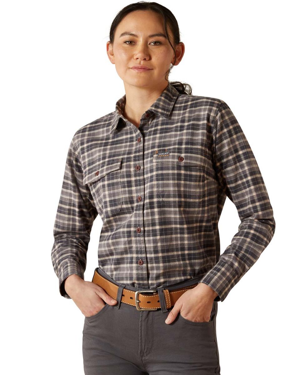 Ariat Women Rebar Flannel Work Shirt