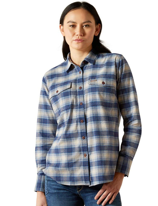 Ariat Women Rebar Flannel Bluse DuraStretch Work Shirt