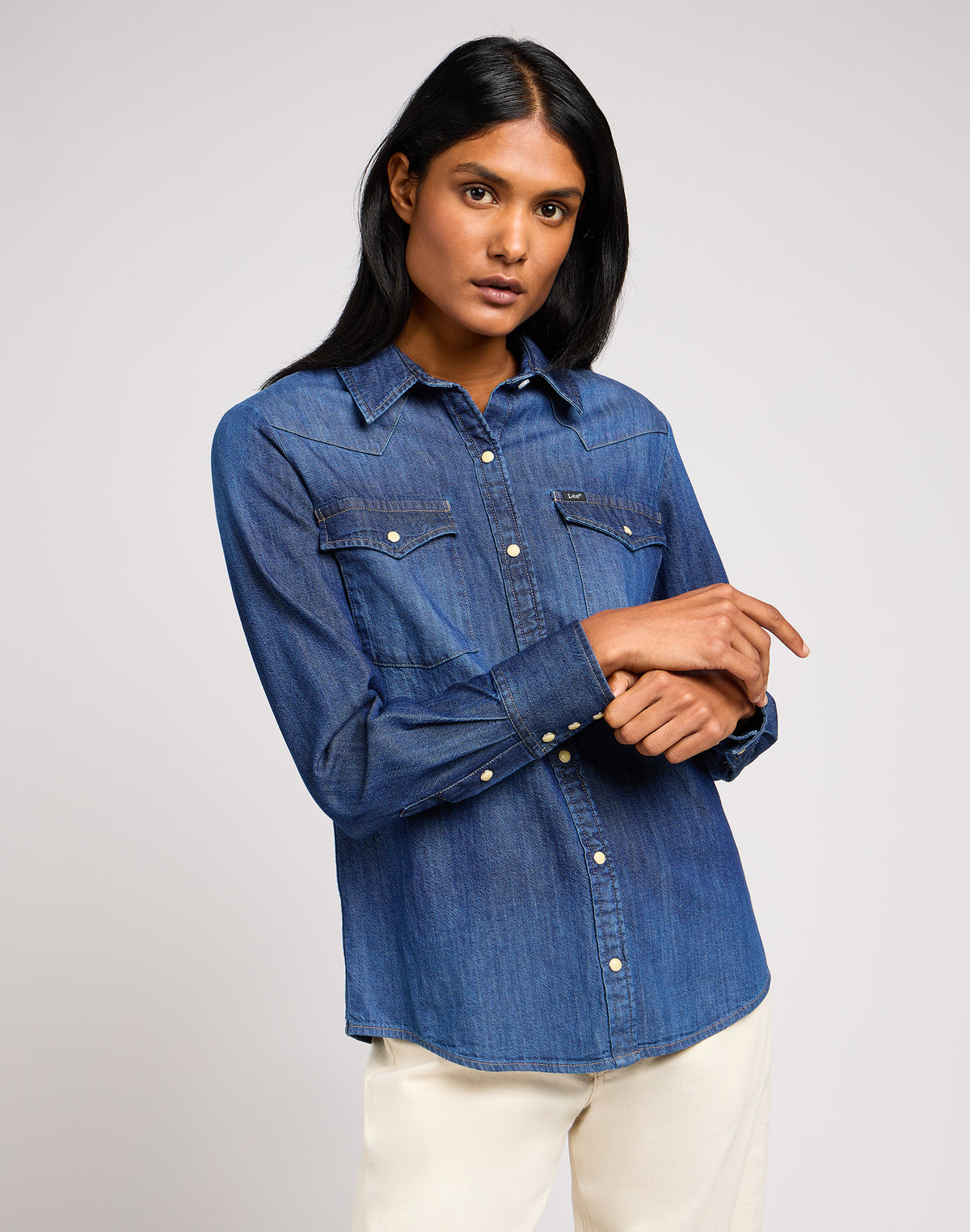 Lee Women Denim Shirt Regular Fit