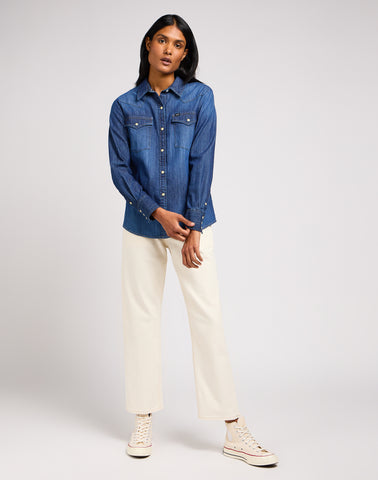 Lee Women Denim Shirt Regular Fit