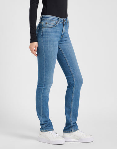 Lee Marion Straight Jeans Cyber Blue