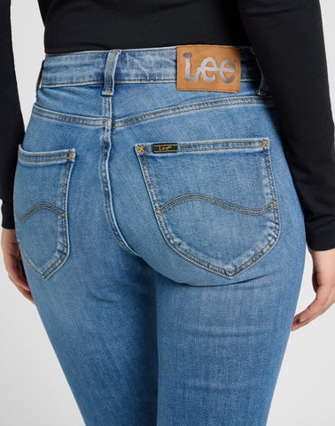 Lee Marion Straight Jeans Cyber Blue