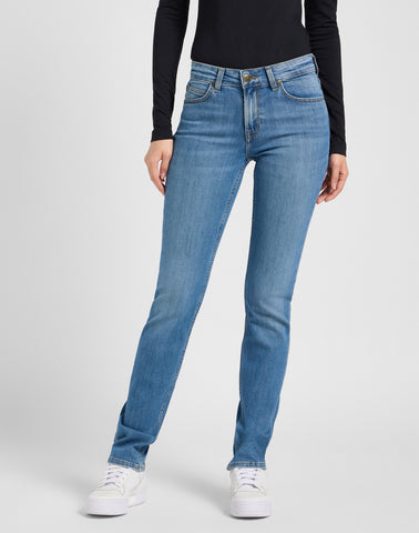 Lee Marion Straight Jeans Cyber Blue