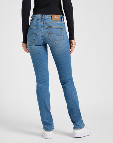 Lee Marion Straight Jeans Cyber Blue