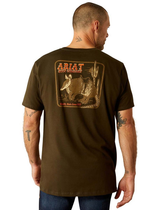 Ariat Men T-Shirt Armadillo on a Half Shell
