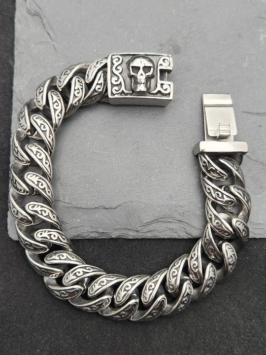 Rock2You Edelstahlarmband Ghost Skull