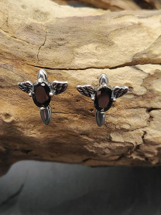 Rock2You Ohrstecker mit Drehverschluss Black Angel