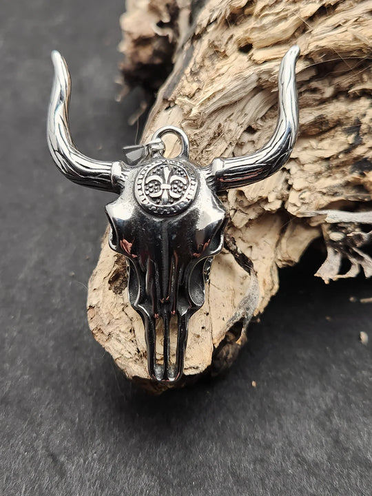 Rock2You Edelstahlanhänger Ox Skull 2
