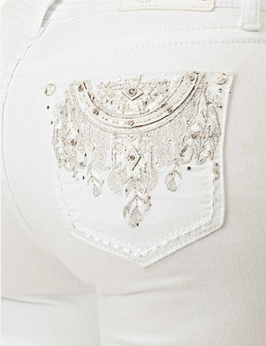 Grace in LA Women Bootcut Jeans Snowdrift L32