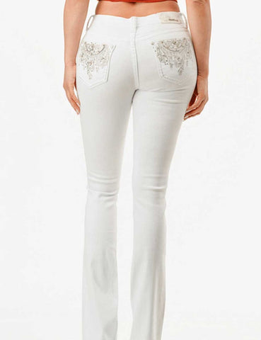 Grace in LA Women Bootcut Jeans Snowdrift L32