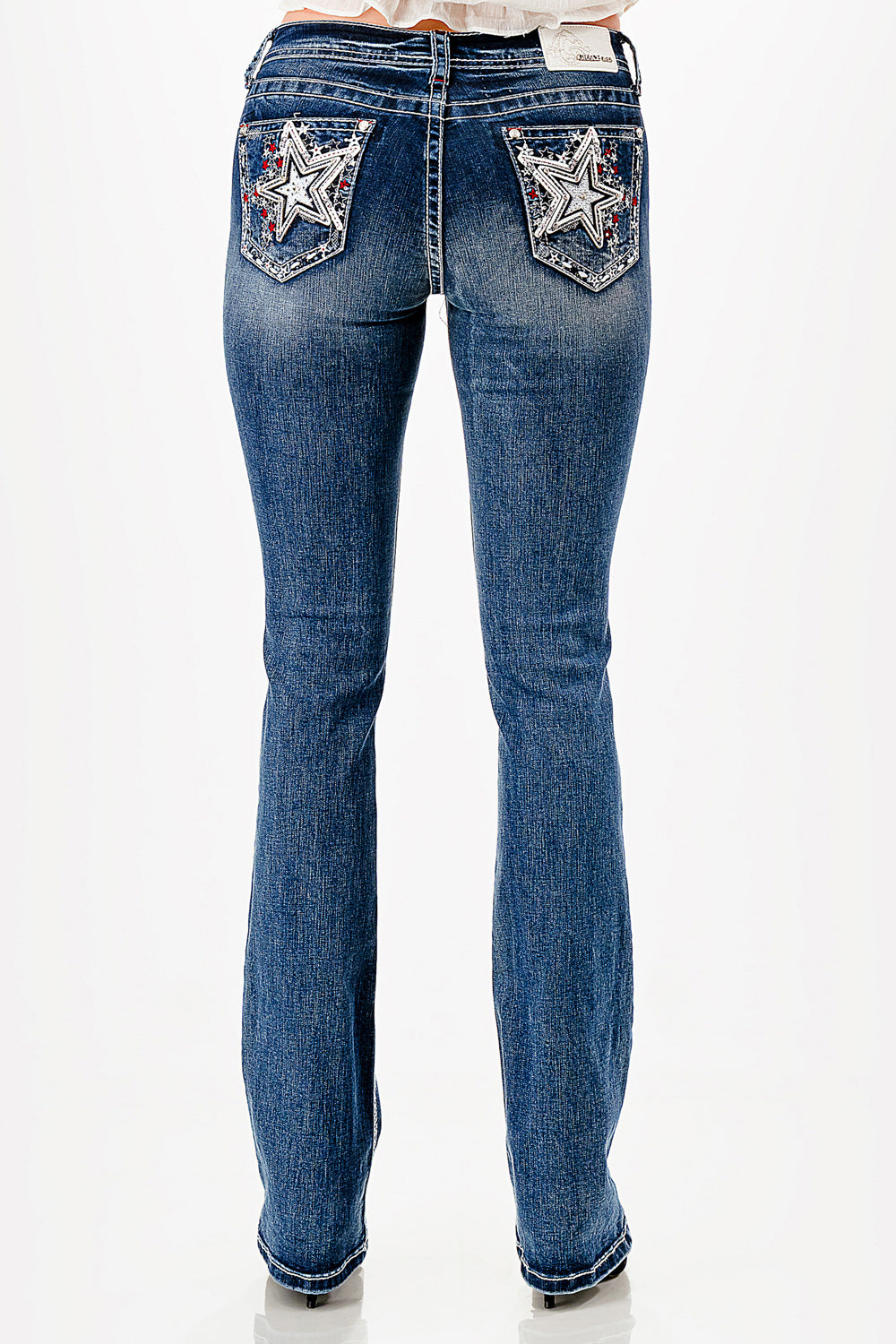 Grace in LA Women Bootcut Jeans Stars L34