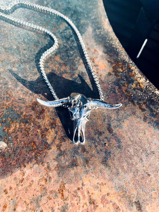 Rock2You Edelstahlanhänger Ox Skull