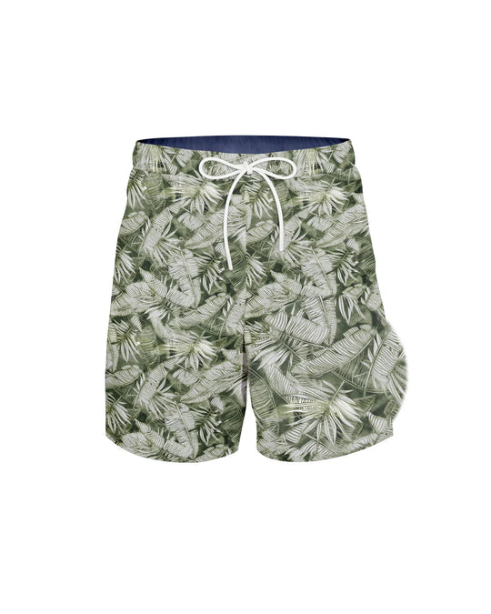 Manilo Herren Hawaii Print Shorts Luca