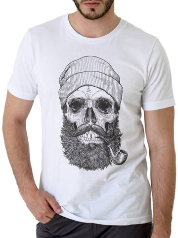 Salathé Clothing Co. T-Shirt Skull White