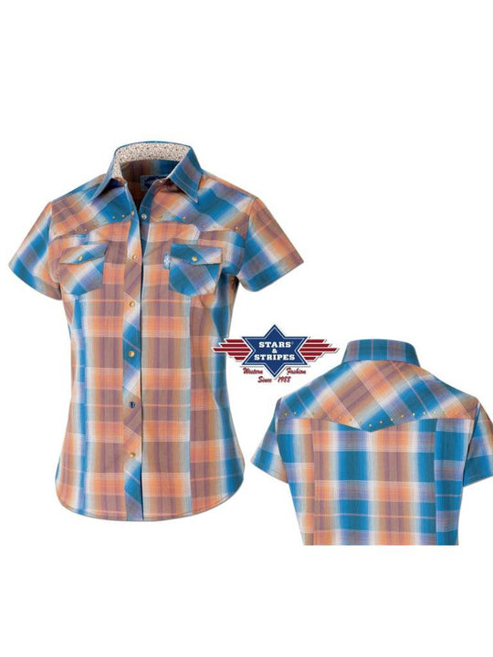 Stars & Stripes Dahlia Westernbluse