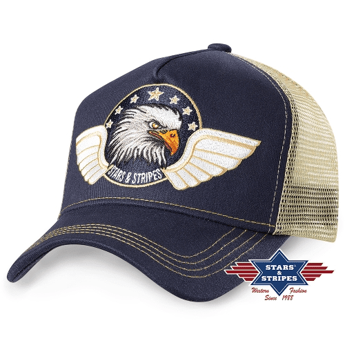 Stars & Stripes Trucker Cap Eagle Blue
