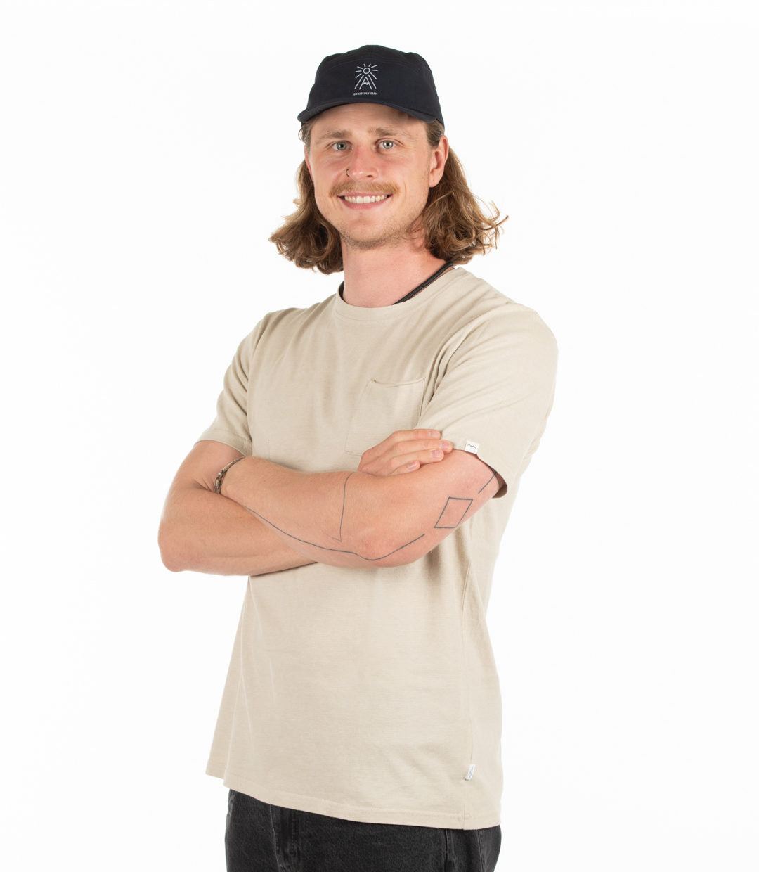 Whateverman Logo Stripe T- Shirt