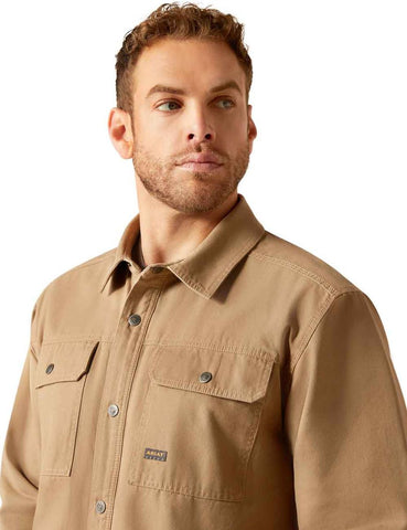 Ariat Rebar Canvas Shirt Jacket KHAKI