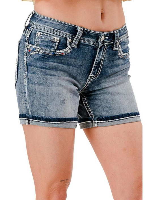 Grace in LA Jeans Shorts Arizona Star