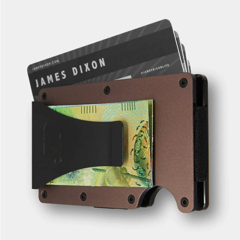 James Dixon Aluminium Wallet Espresso