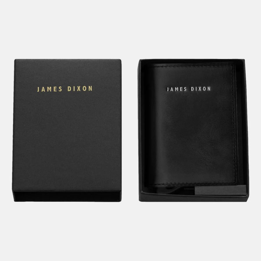 James Dixon Wallet Puro Classic Black Silver - Salathé Jeans & Army Shop AG