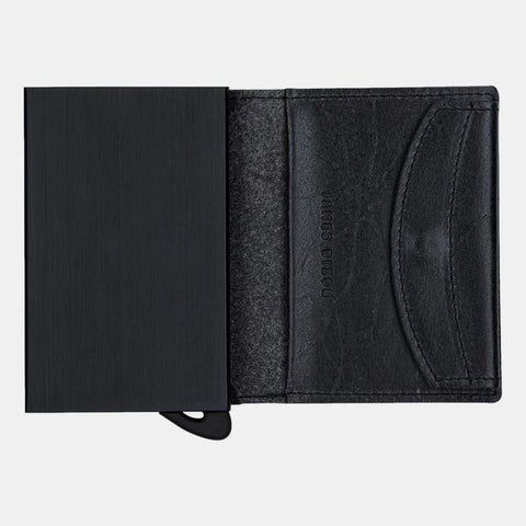 James Dixon Wallet Puro Raw All Black - Salathé Jeans & Army Shop AG