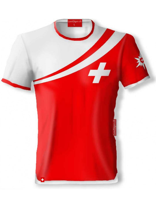 Landjäger T-Shirt Patrouille Suisse rot