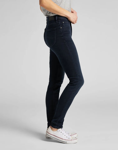 Lee Scarlett High Jeans Worn Ebony - Salathé Jeans & Army Shop AG