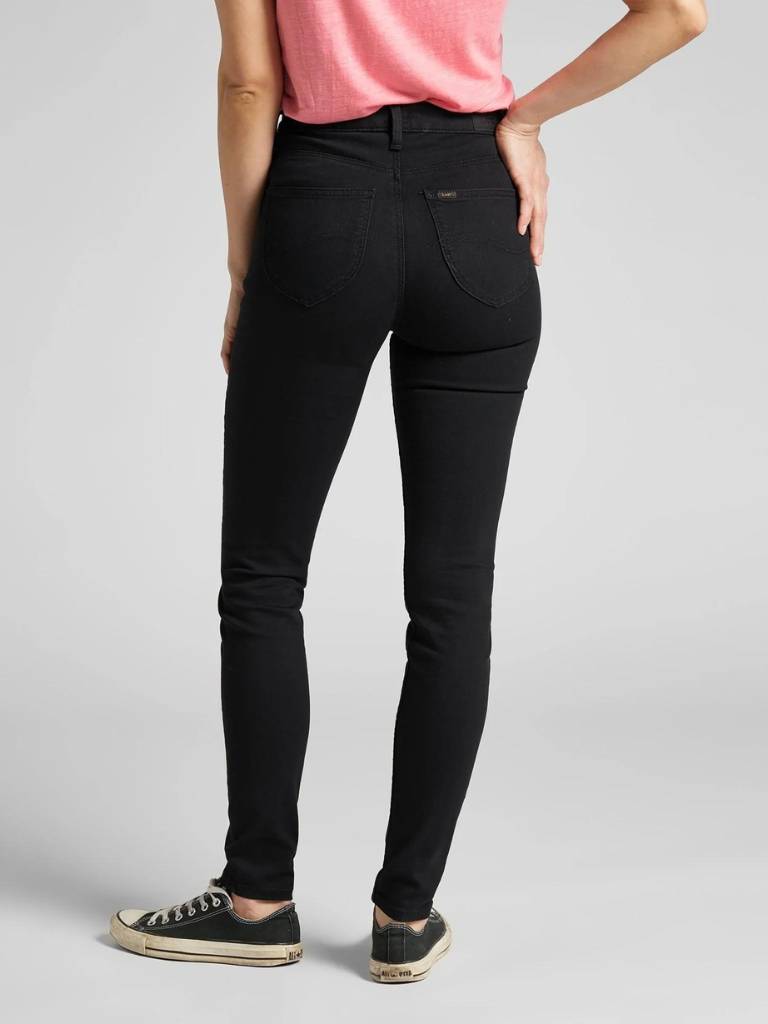 Lee Scarlett High Stretch Jeans Black Rinse - Salathé Jeans & Army Shop AG