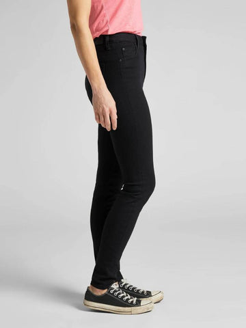 Lee Scarlett High Stretch Jeans Black Rinse - Salathé Jeans & Army Shop AG