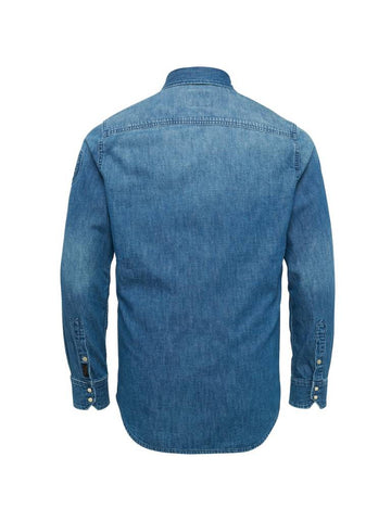 PME Legend Jeans Hemd Summer Light Blue - Salathé Jeans & Army Shop AG