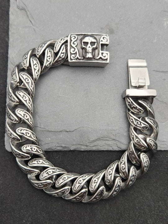 Rock2you Biker Armband Ghost Skull