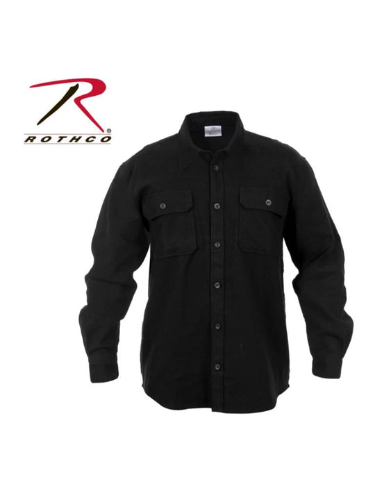 Rothco Heavy Weight Solid Flannel Shirt