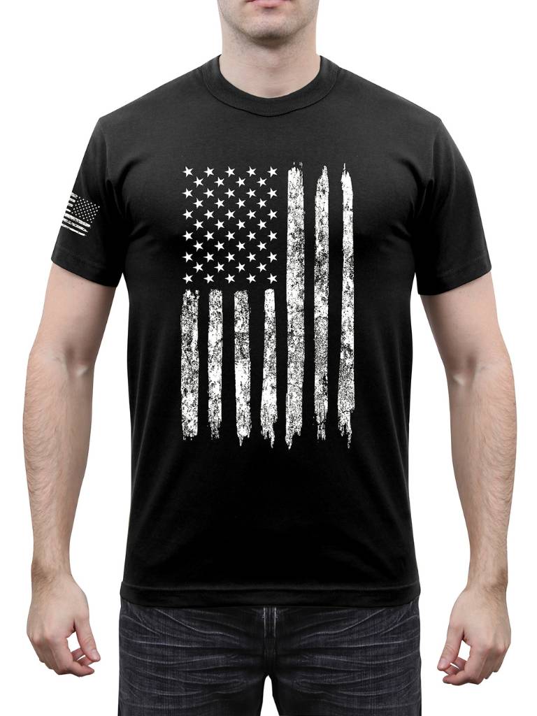 Rothco T-Shirt US Flag Athletic Fit - Salathé Jeans & Army Shop AG