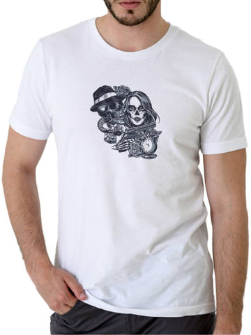 T-Shirt Skull Catrina Uhr