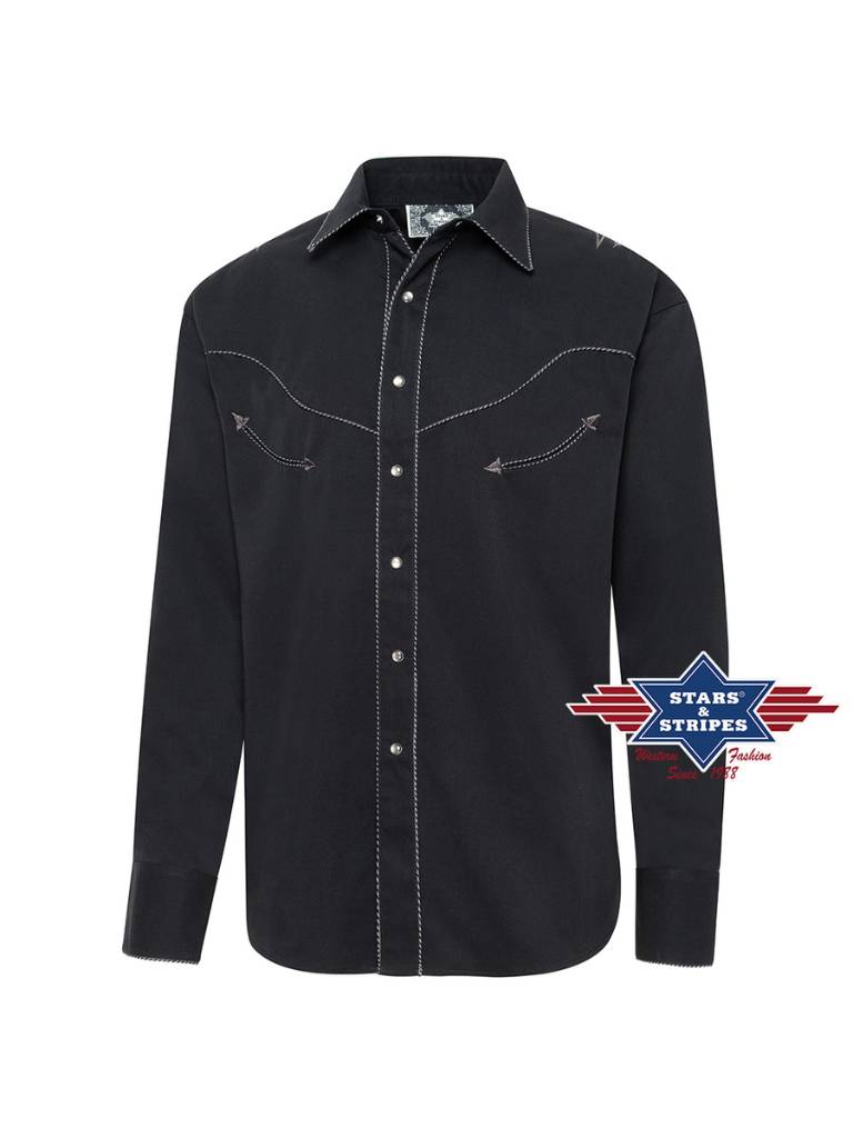 Stars & Stripes Black Eagle Western Hemd - Salathé Jeans & Army Shop AG