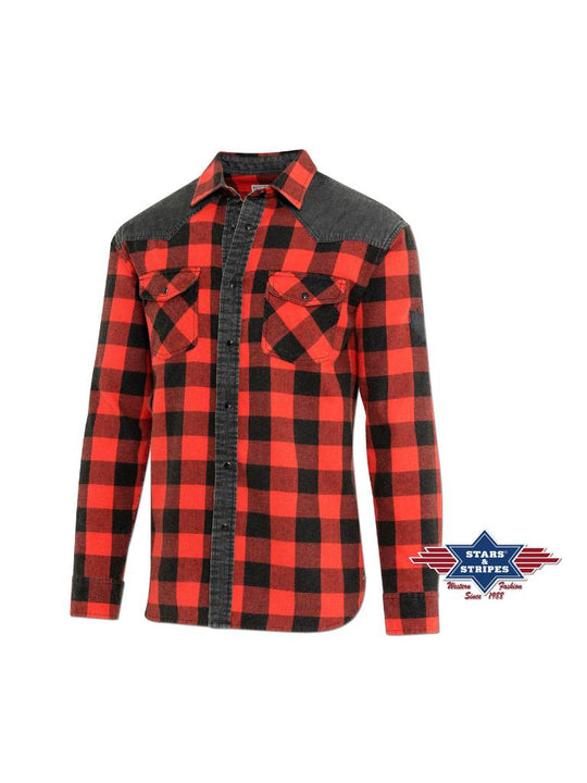Stars & Stripes Lumberjack Western Hemd
