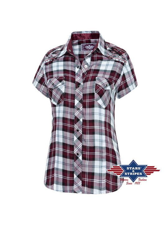Stars & Stripes Pasadena Short Western Bluse
